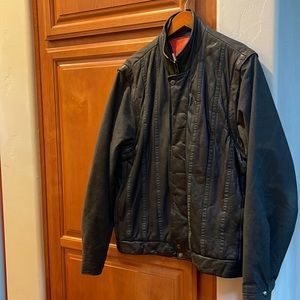 Mens Genuine Leather (Shell) Leather Jacket.  EUC.